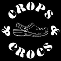 Crocs & Crops logo crop tee Design