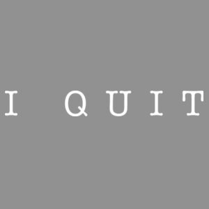 I Quit crop tee Design