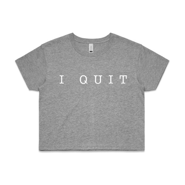 I Quit crop tee Thumbnail